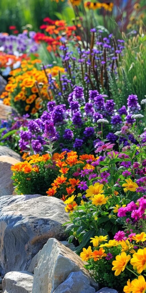 flower beds in front of house