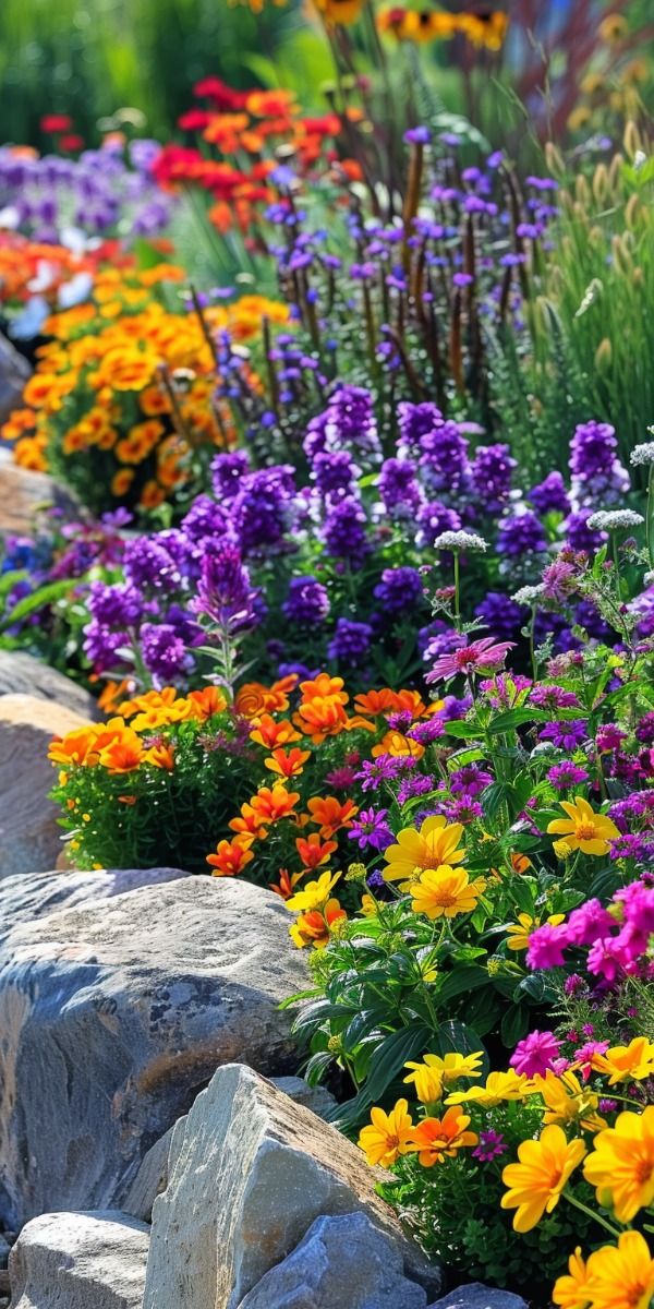 The Beauty of Flower Beds in Front of a House