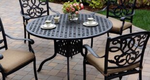 wrought iron patio set