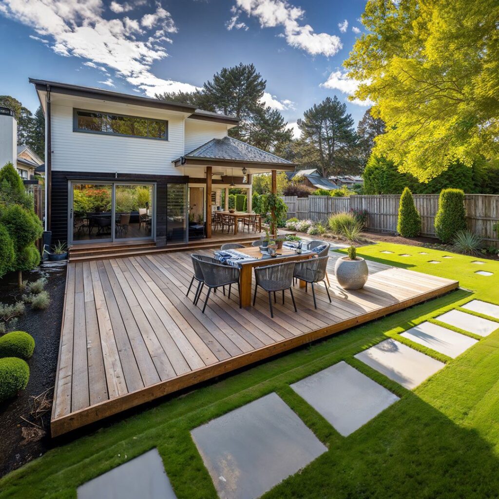 backyard ideas with deck