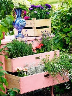 chest of drawers garden planter