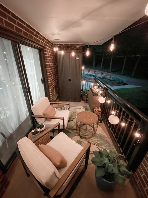 Apartment Balcony Reveal - living after midnite | Small apartment .