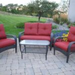 $381 at Menards for backyard creations deep seating 4 piece .