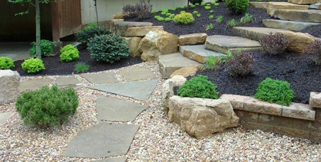 20 Rocking Landscaping Ideas with Rocks (Front Yard + Backyar