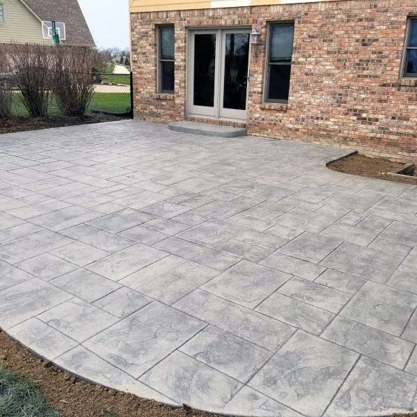 Stamped Concrete Patio Backyard Design | Concrete patio designs .
