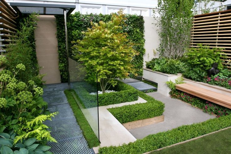 Contemporary Garden Design: Ideas and Tips | Small backyard garden .