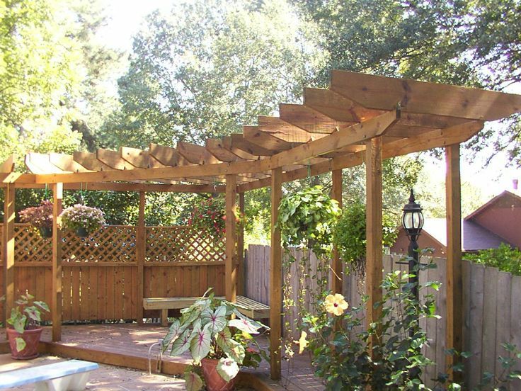 Corner Pergola | Garden ideas | Outdoor pergola, Pergola, Building .