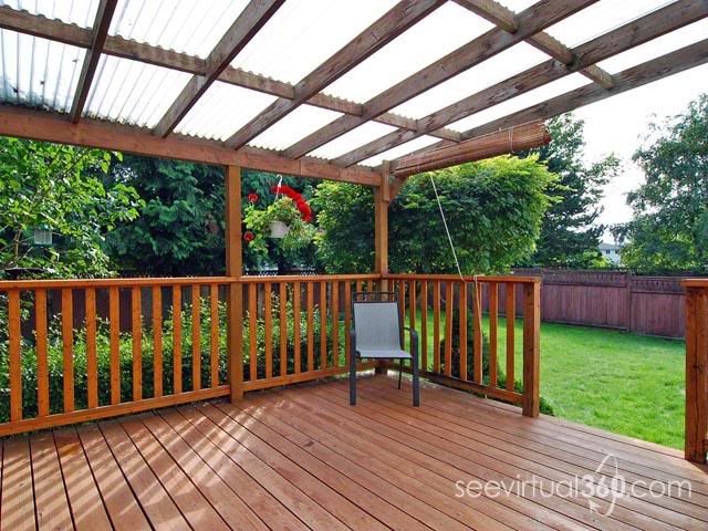 Clear Covered Deck with Pergo