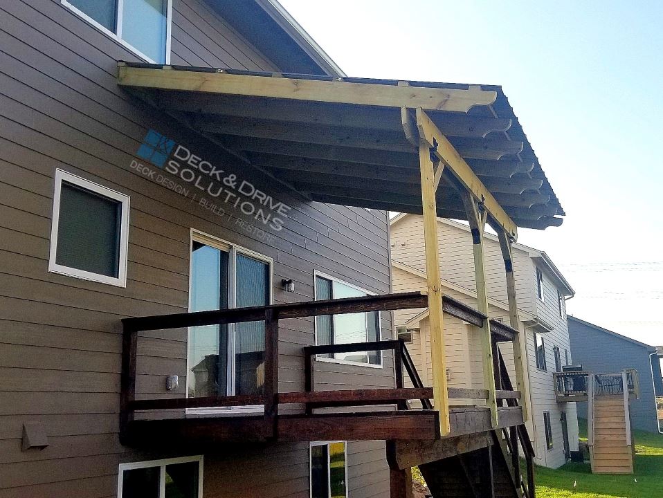 Metal Roof over Deck – Deck and Drive Solutio