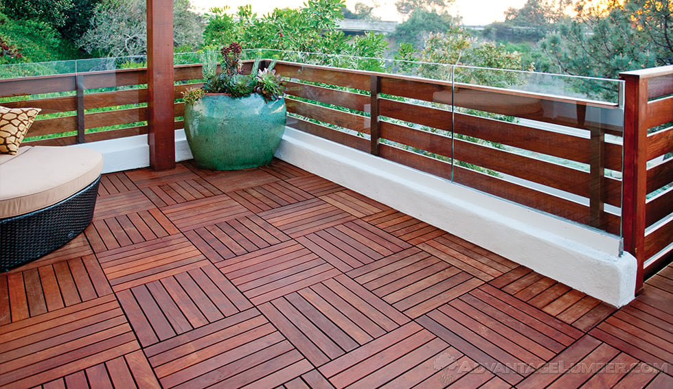 Deck Tiles - Ipe Wood Deck Til