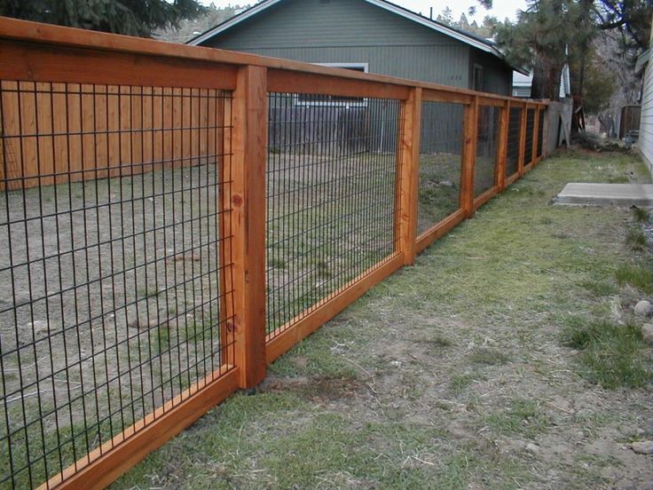 Wood And Wire Fences | Cheap fence, Backyard fences, Fence desi
