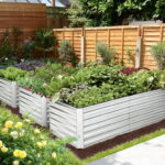 Funcid 6x3x2ft Galvanized Metal Raised Garden Bed for Vegetables .