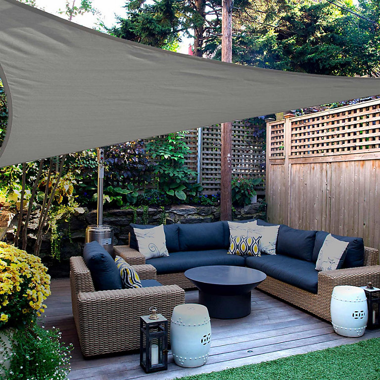 Triangle Sun Shade Outdoor Garden Canopy | DIY at B