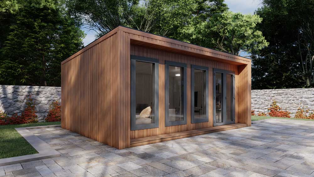 Loghouse 6.2m x 3.4m ECO GARDEN ROOM - Ideal to Work from Ho