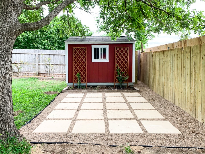 DIY Pea Gravel Patio With Pavers – Love & Renovatio