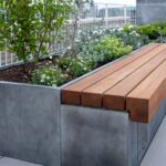 Custom Made to Order Zinc Planters & Outdoor Timber Seating for .