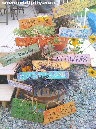 DIY Garden Signs and Garden Sign Sayings | Sow & Dipi