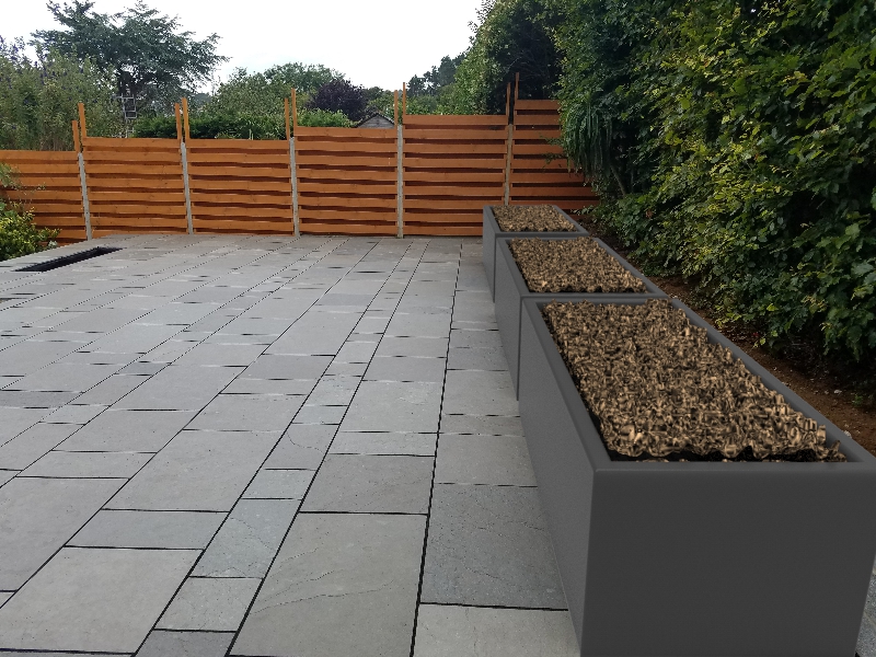 Bespoke GRP Garden Planters and Instant privacy Screening Troughs .