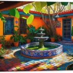 Amazon.com: Mexican Poster Mexican Garden Wall Art Deco Canvas .