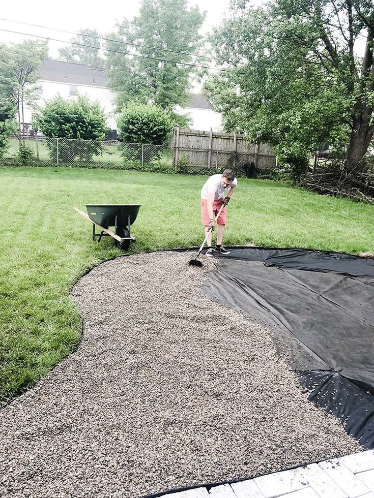 DIY Pea Gravel Patio for under $200 – Redeeming Hampton | Pea .