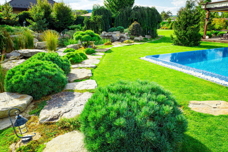 Landscaping design plans - Drawings, Layout planning and Ideas .