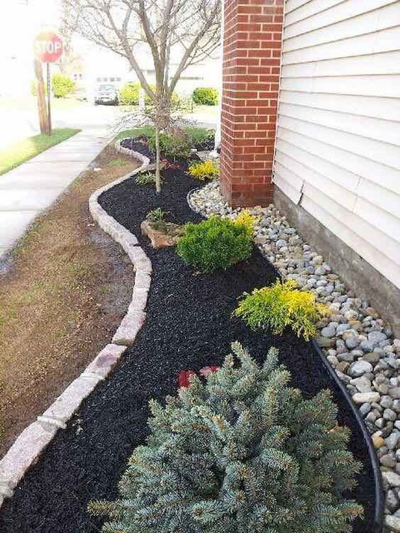 Front Yard Landscaping Ideas with Rocks - Inspiration Gui