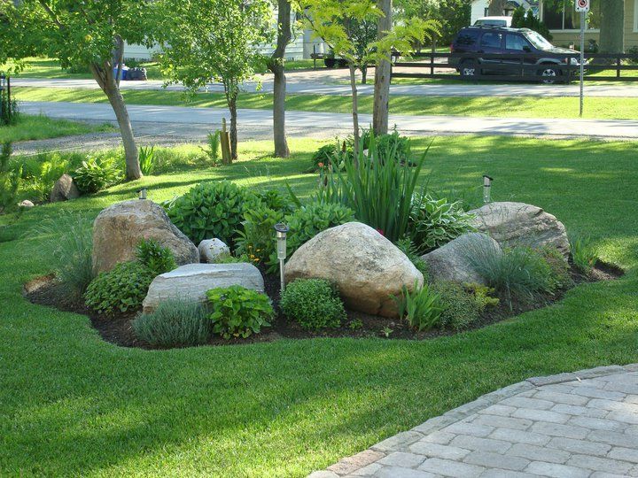 Tips for Landscaping with Rocks and Boulders | Large yard .