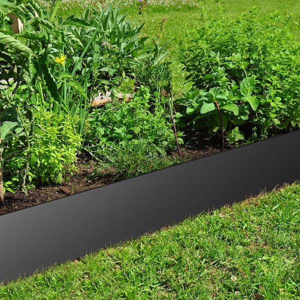 VEVOR 40 in. x 6 in. Landscape Edging Steel Edging Steel Garden .