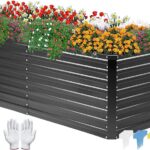 Amazon.com : DTIG Galvanized Raised Garden Bed for Vegetables .