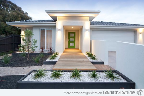 15 Modern Front Yard Landscape Ideas | Home Design Lover | Modern .