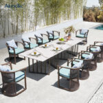 Luxury Modern Design Garden Furniture Dining Set Outdoor Rattan .