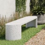 Terrazzo Concrete Outdoor Bench | West E