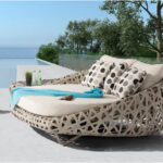 Wavy Double Daybed with Canopy - Modo Furnitu