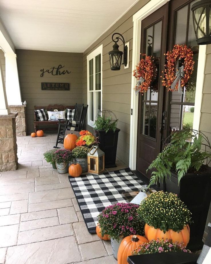 Fall Front Porch Inspiration + Paint Colors - Favorite Paint .