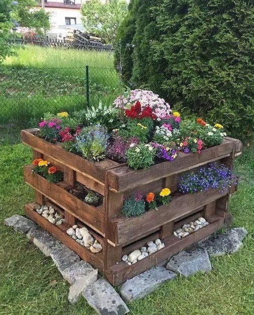 55 DIY Pallet Garden Ideas | Pallet projects garden, Diy raised .