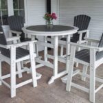 Amazon.com: WILLIAMSPACE Patio Bar Table Set of 5, Height Outdoor .