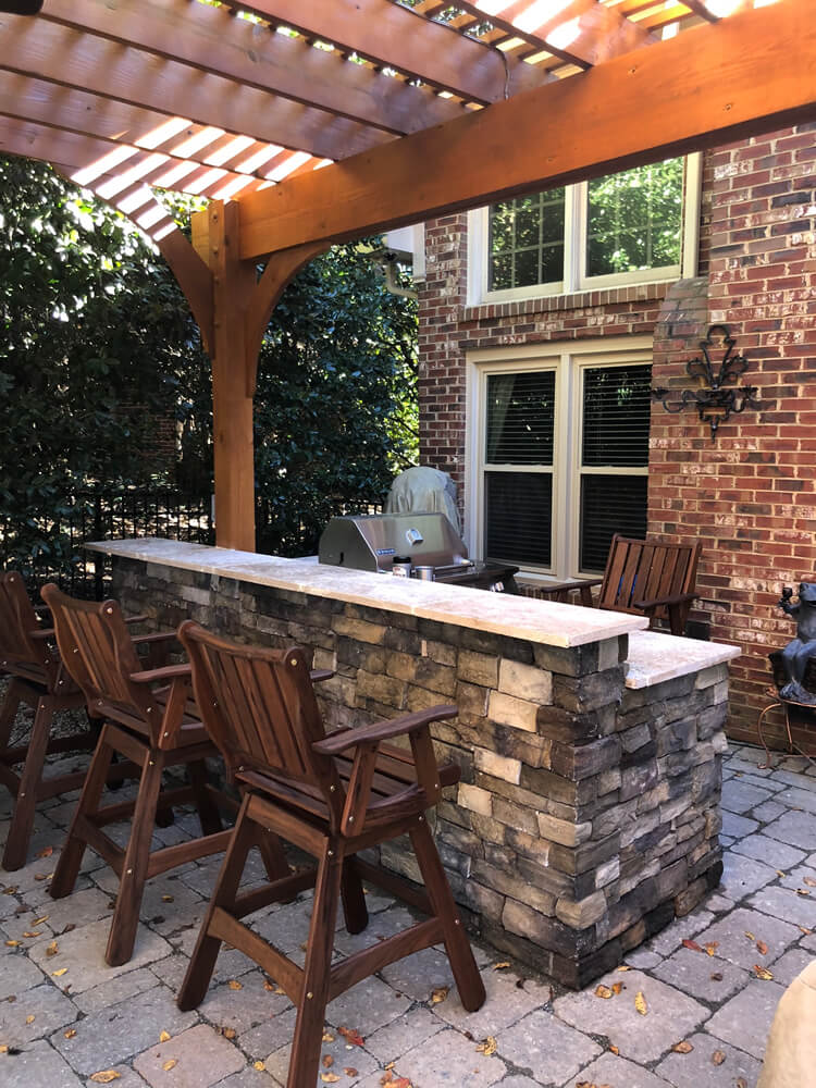 How might you use a bar on your Charlotte porch, deck, or patio .