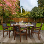 Get Grande 7-piece Eucalyptus Wood Outdoor Patio Furniture Dining .