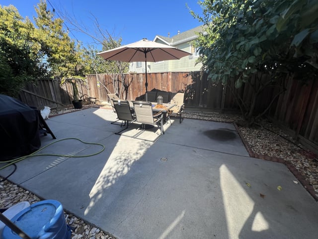 I have concrete backyard and need ideas on what to do with the .