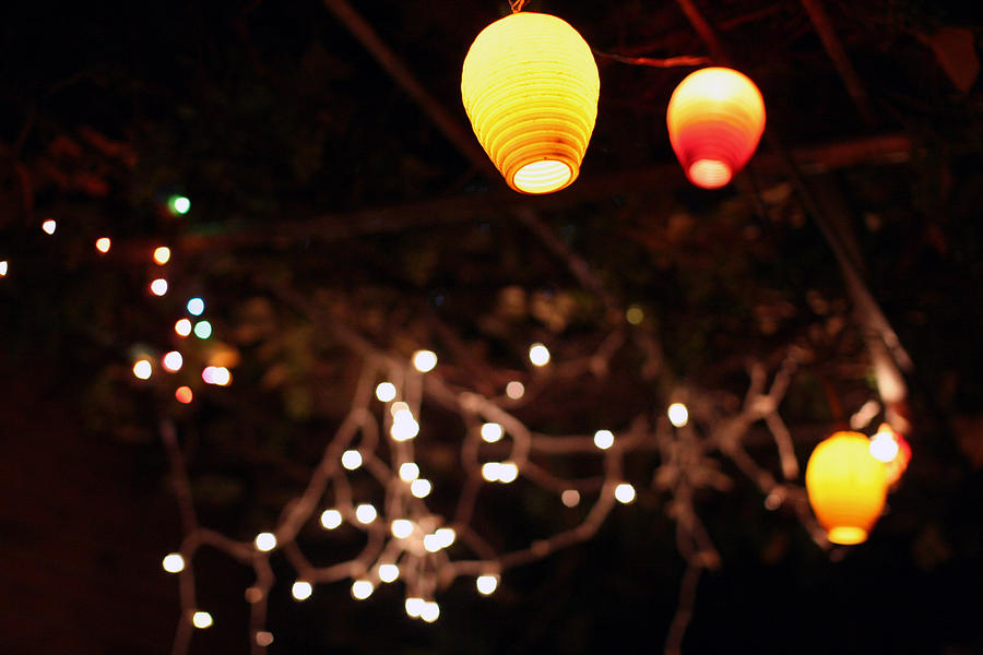 Patio Lanterns Photograph by Erika Ross - Pixe