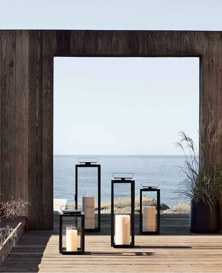 Black Outdoor Lanterns & Modern Black Patio Lanterns | Crate & Barr