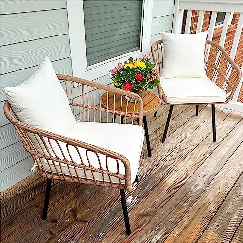 Amazon.com: YITAHOME 3 Pieces Outdoor Wicker Patio Conversation .