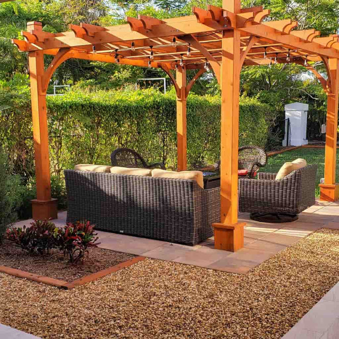 12x12 Pergola with Retractable Canopy | Outdoor Living Tod