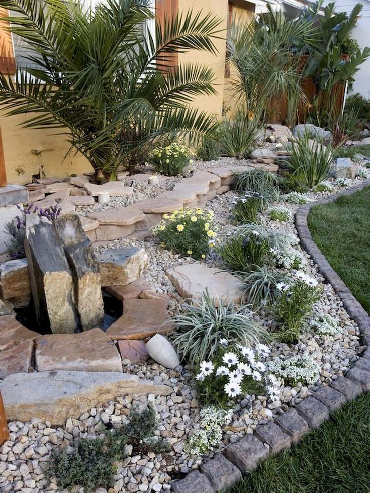 71+ Lovely Front Yard Rock Garden Landscaping Ideas - Page 7 of 74 .