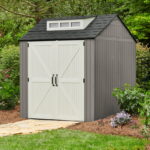 Rubbermaid 7 x 7 Foot Weather Resistant Resin Outdoor Storage Shed .
