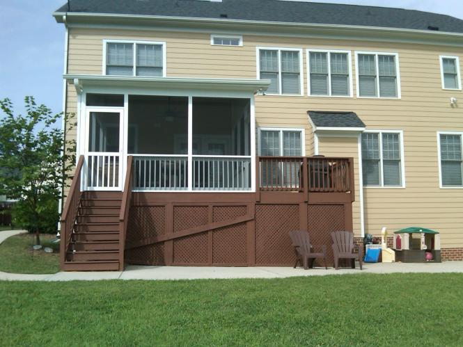 The Two Phase Build Process of Adding a Screened Porch or Deck to .