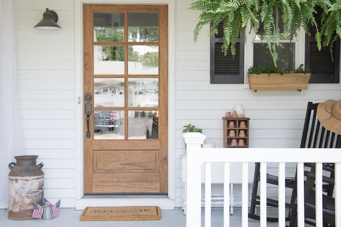 Front Porch Ideas: Small Front Porch Makeover - Seeking Lavender La