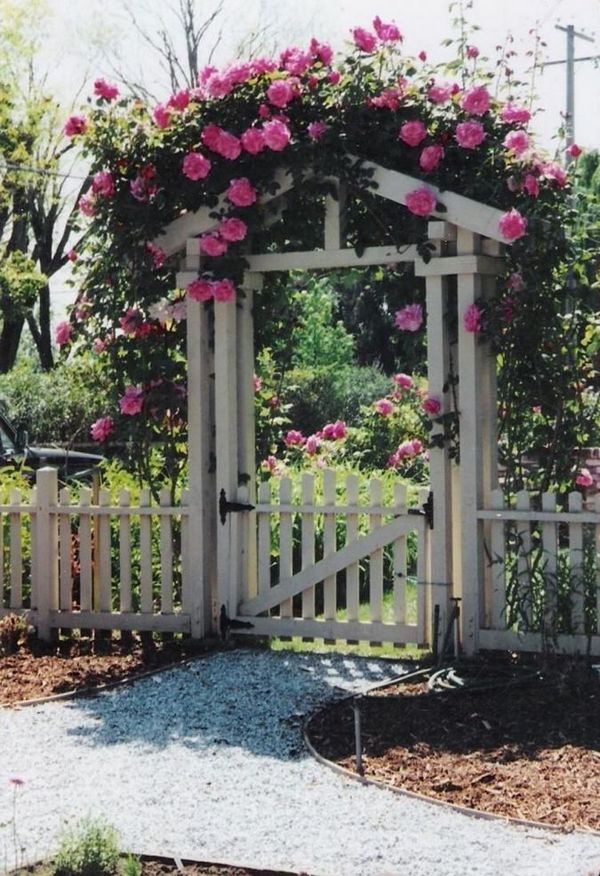 25 Most Wonderful Garden Gates With Nature Inspired | HomeMydesign .