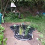 Wanted to share with you the installation of our small garden pond .
