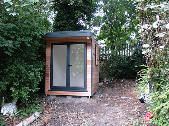 Small Garden Office With Secret Storage | The Garden Room Guide .